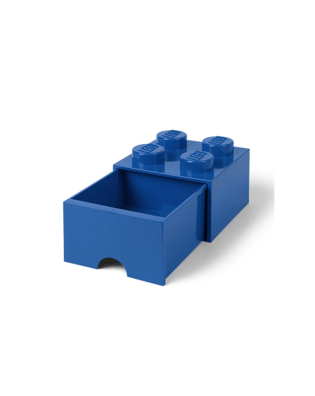 LEGO - BOITE DE RANGEMENT TIROIR - 4 plots - Bleu