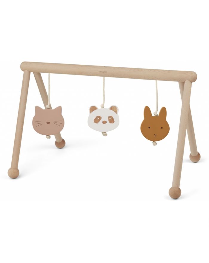 Liewood - Arche d'éveil en bois avec jouets, décoration design danois